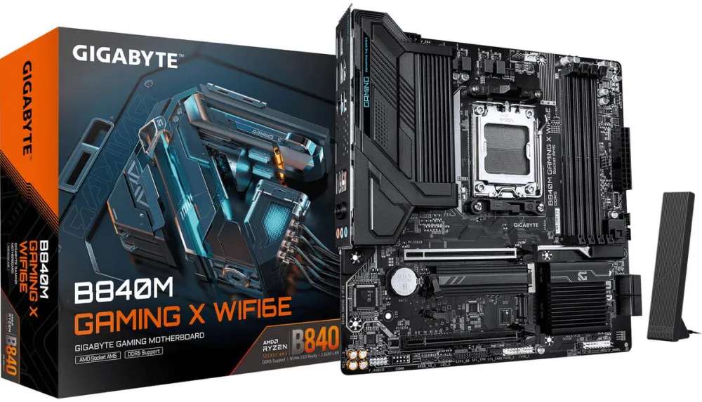 Placa de Baza GIGABYTE B840M GAMING X WIFI6E (black/white)