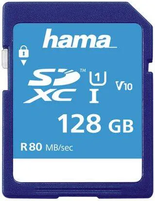 Card de Memorie HAMA Hama Card SDXC 128GB C10 80MB/s, 124137