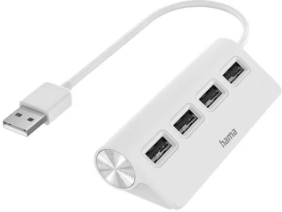 Hub USB HAMA USB 2.0 4 port White