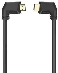 HAMA High-speed HDMI™ cable, plug - plug, 90°, Ethernet, gold-plated, 1.5 m