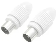 HAMA Coax Set, Plug/Socket, Can Be Clamped