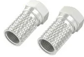 HAMA F-Plug, 6.8 mm, Screw-in, 2 Pcs