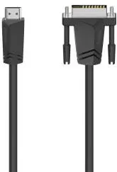 HAMA Connecting Cable, HDMI™ Plug - DVI/D Plug, 1.5 m