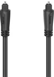 HAMA Audio Optical Fibre Cable, ODT Plug (Toslink), 0.75 m