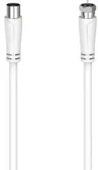 HAMA SAT Connection Cable, F-Plug - Coax Socket, 1.5 m, 90 dB