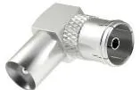 HAMA Antenna Adapter, Coax Plug - Coax Socket, 90°