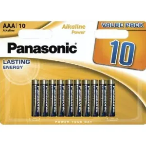 Panasonic "Alkaline Power" Battery, AAA, pack of 10