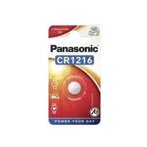 Panasonic "CR1216" Button Cell, 3V, Lithium
