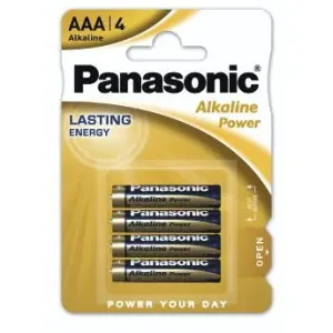 Panasonic "Alkaline Power" Battery, AAA, pack of 4