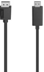 HAMA Video Cable, DisplayPort Plug - HDMI™ Plug, Ultra-HD 4K, 1.50 m