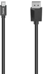 HAMA Video Cable, Mini-DP Plug - DisplayPort Plug, Ultra-HD 4K, 1.50 m