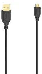 HAMA "Flexi-Slim" Micro-USB Cable, USB 2.0, 480 Mbit/s, 0.75 m