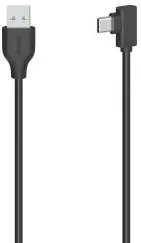 HAMA USB-C Cable, USB-C Plug – USB-A Plug, 90°, USB 2.0, 480 Mbit/s, 0.75m