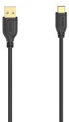 Adaptor HAMA "Flexi-Slim" USB-C Cable, USB 2.0, 480 Mbit/s, black, 0.75 m
