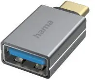 Adaptor HAMA USB-OTG Adapter, USB-C Plug – USB Socket, USB 3.2 Gen 1, 5 Gbit/s, alu
