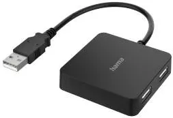 Docking Station HAMA USB Hub, 4 Ports, USB 2.0, 480 Mbit/s