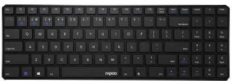 Tastatura Rapoo "E9100M" Multi-mode Wireless Ultra-Slim Keyboard, UI, black, QWERTY US