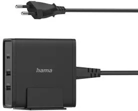 Alimentator Laptop HAMA Universal USB-C Charging Station, 3 Ports, Power Delivery (PD), 5-20V/65W