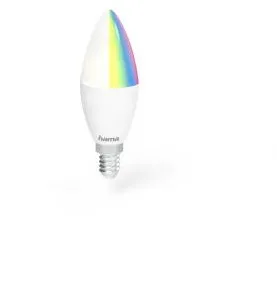 HAMA WLAN LED Lamp, E14, 5.5W, RGBW, Dimmable, Candle, for Voice / App Control
