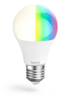 HAMA WLAN LED Lamp, E27, 10W, RGBW, Dimmable, Bulb, for Voice / App Control