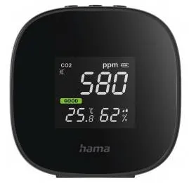 HAMA "Safe" Air Quality Measuring Device, CO2, Temperature, Ambient Humidity Mea