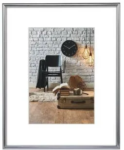 Rama foto HAMA "Sevilla" Plastic Frame, matt silver, Polystyrene, 21 x 29.7 cm, DIN A4