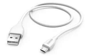HAMA Charging Cable, USB-A - Micro-USB, 1.5 m, white