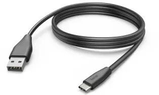 HAMA Charging Cable, USB-C - USB-A, 3 m, black