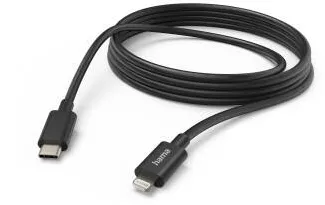 HAMA Charging Cable, USB-C - Lightning, 3 m, black