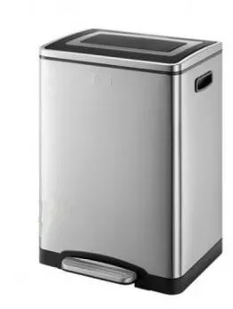 Black & Decker Cos de gunoi BXBN0003E, 2x20L, otel inoxidabil