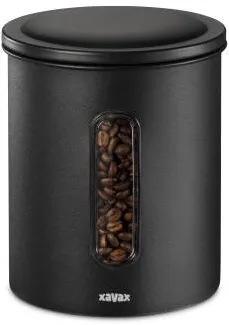 XAVAX Coffee Tin for 500 g of Beans or 700 g of Powder, Airtight, Aroma-tight, bl