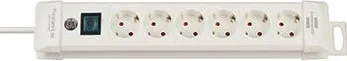 Brennenstuhl Multi Socket "Premium", 6 Sockets, 3m, White