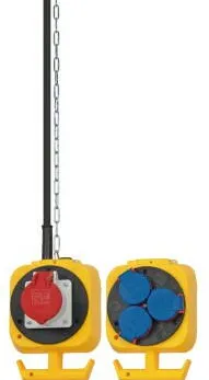 Brennenstuhl Multiple Socket, 3-way 230V, 1-way CEE 400V, 5m, IP44, ceiling mount