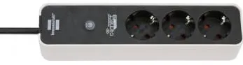 Brennenstuhl "Ecolor" Multi-Socket, 3-way, WiFi, brennenstuhl®connect, white/black