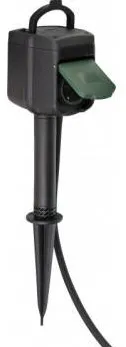 Brennenstuhl "brennenstuhl®Connect" WiFi Garden Socket, 2-way, IP44, earth spike, 3m