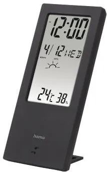 HAMA "TH-140" Thermometer/Hygrometer, with weather indicator, black