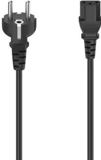 HAMA Power cord, Plug with Earth Contact - 3-pin IEC Power Cord, 1.50 m