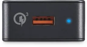 HAMA Fast Charger, USB-A, 19.5 W, black