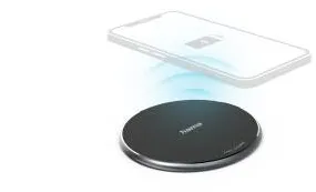 HAMA "QI-FC10" Wireless Charger, 10 W, Wireless Smartphone Charging Pad, black