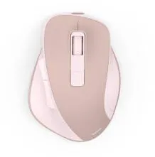 Mouse HAMA “WM-500” Wireles, Ergonom., 6 butoane, W/O Click Noise, Battery, roz