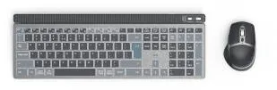 Kit Periferice HAMA "WKM-750" Multi-Device Keyboard/Mouse Set, Wireless, LED, black, QWERTY US