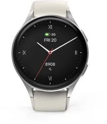 Smartwatch HAMA "8900", GPS, AMOLED 43 mm, Tel. Function, Alexa, Round, silver