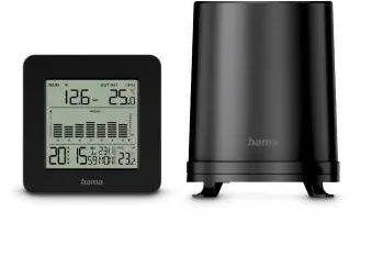 HAMA “Mykonos” Weather Station with Pluviometer / Outdoor Sensor, Radio, Alarm C
