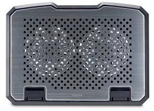 Coolpad Laptop HAMA "Aluminium" Laptop Cooler, Tilting, Quiet, 2 Fans, up to 40 cm (15.6"), blk