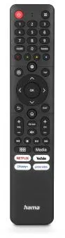 HAMA Universal Remote Control for Hisense TVs, IR, Teachable, with 4 App Keys