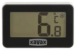 Termometru digital XAVAX pentru frigider si congelator negru