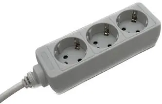 HAMA Power Strip, 3-Way, 3 m, white