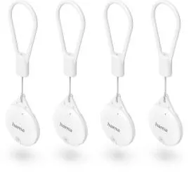HAMA Key Finder, Item Finder for Apple "Find My" App, Bluetooth®, white, 4 Pcs.
