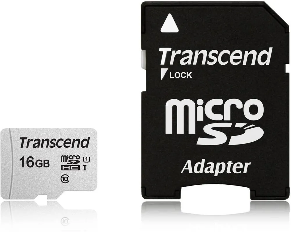 Card de Memorie Transcend microSDHC USD300S 16GB CL10 UHS-I U3 Up to 95MB/S
