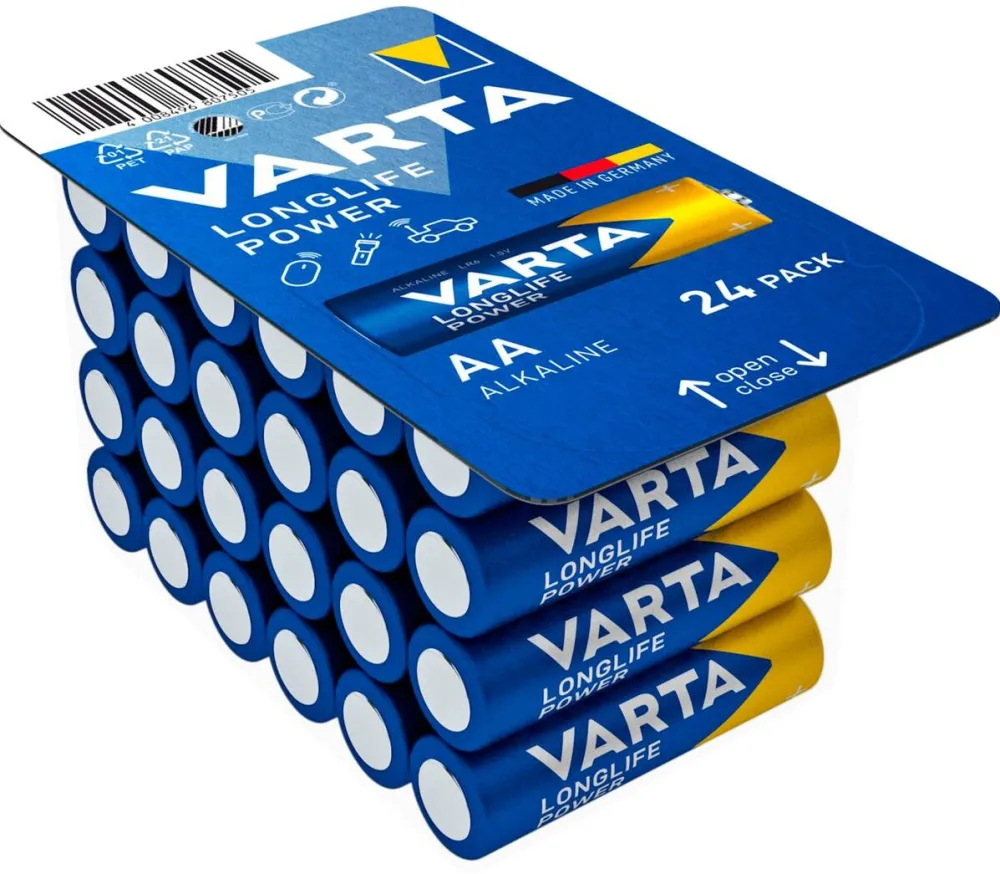 VARTA Baterii/Acumulatori 1x24 Longlife Power AA LR06 Ready-To-Sell Tray Big Box